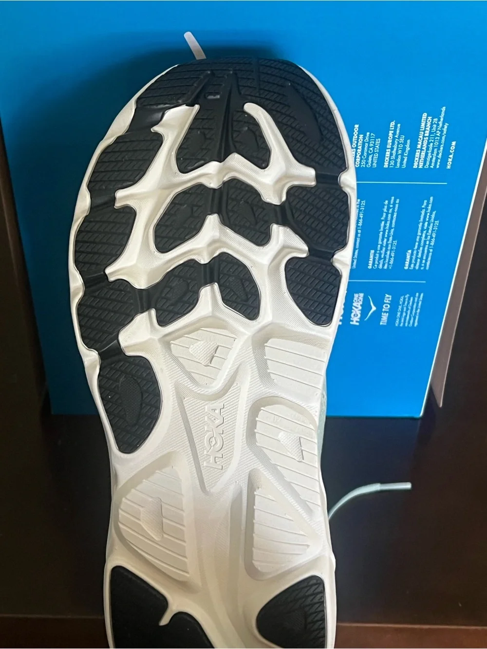 Hoka One One product label
